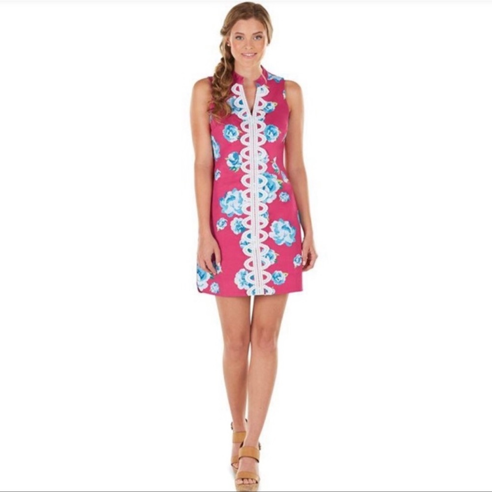 mud pie pink floral dress small